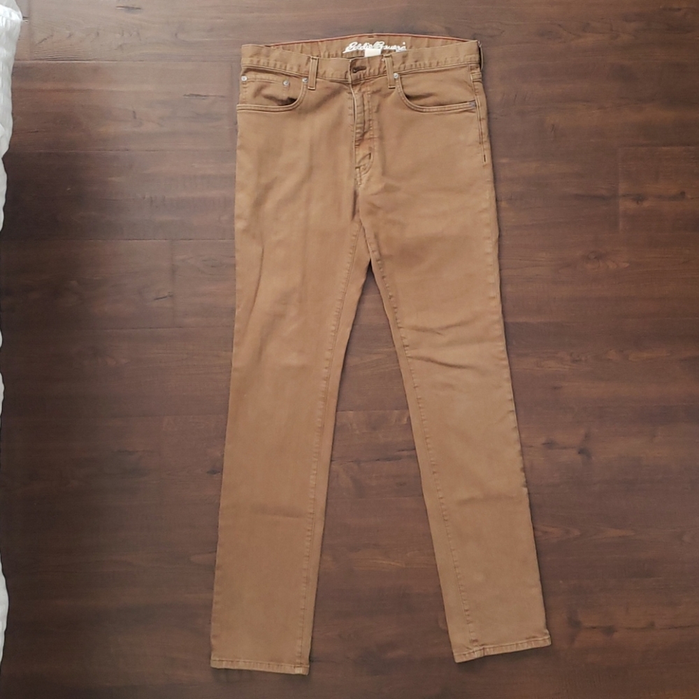 Men's Eddie Bauer jeans 32/34 slim fit Hazelnut